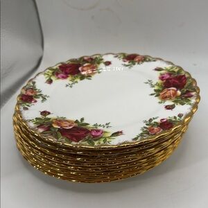 Old Country Roses Royal Albert 8 Side Plates 6”